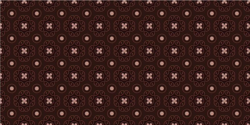 Vinyl teppich mosaik mit kreisförmigen mustern - TenStickers