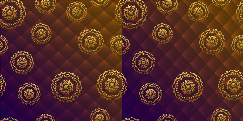 Vinyl teppich mandala mit mandala motiv overlay - TenStickers