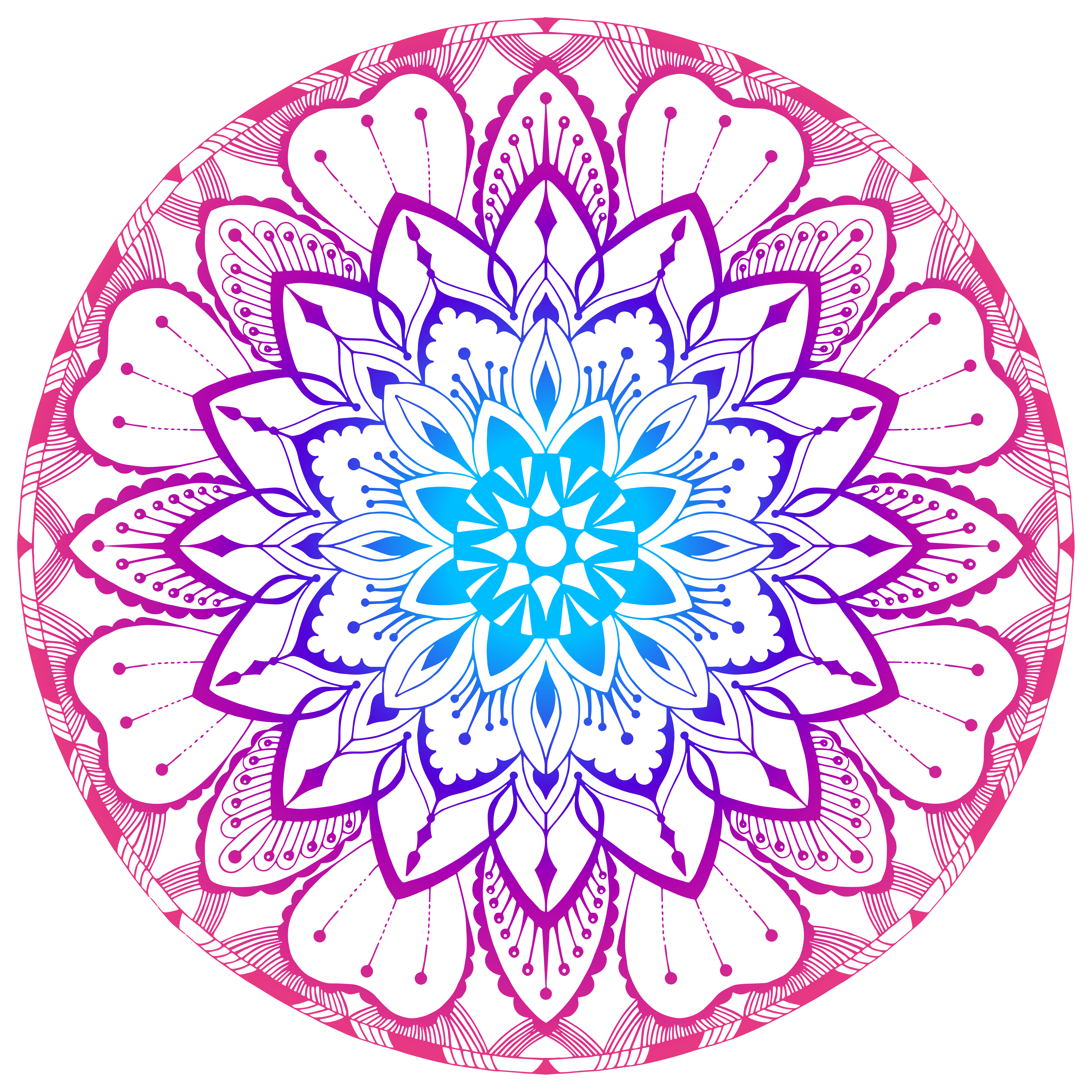 Vinyl teppich mandala muster scheibe - TenStickers