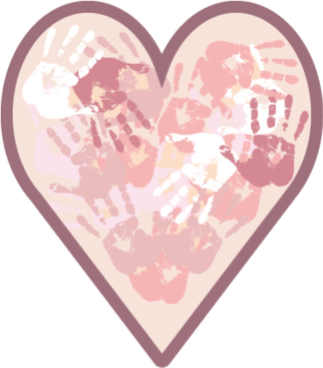 Vinyl Teppich mit Namen personalisiertes herz - TenStickers