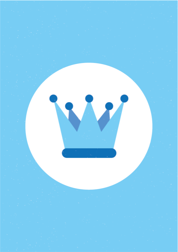 Vinyl Teppich Baby emblem der königlichen krone - TenStickers