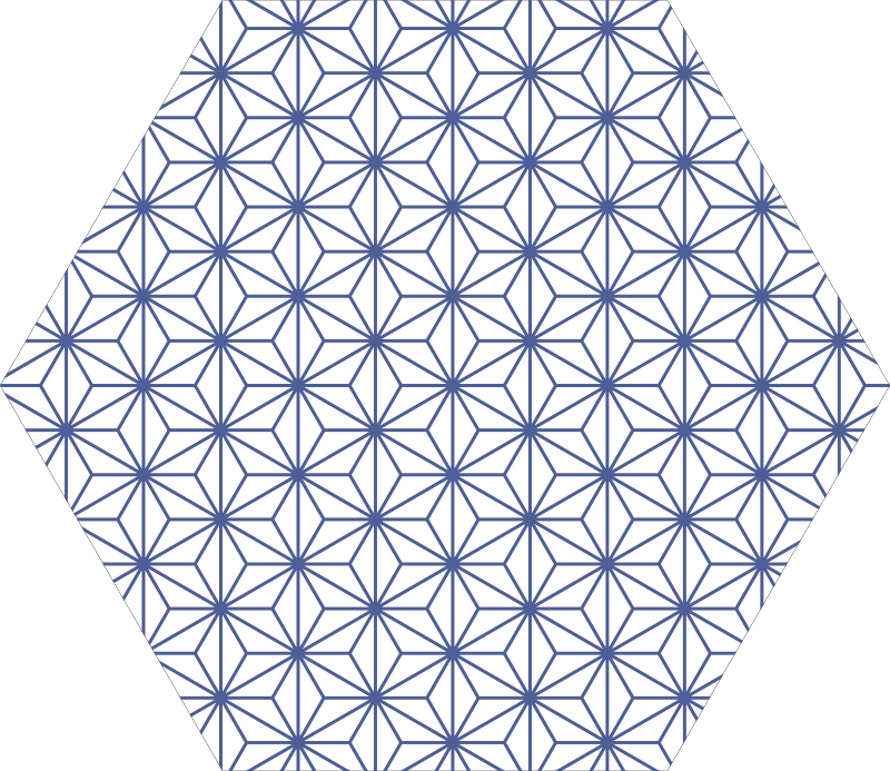 Vinyl Teppich geometrisch geometrische sternmuster - TenStickers