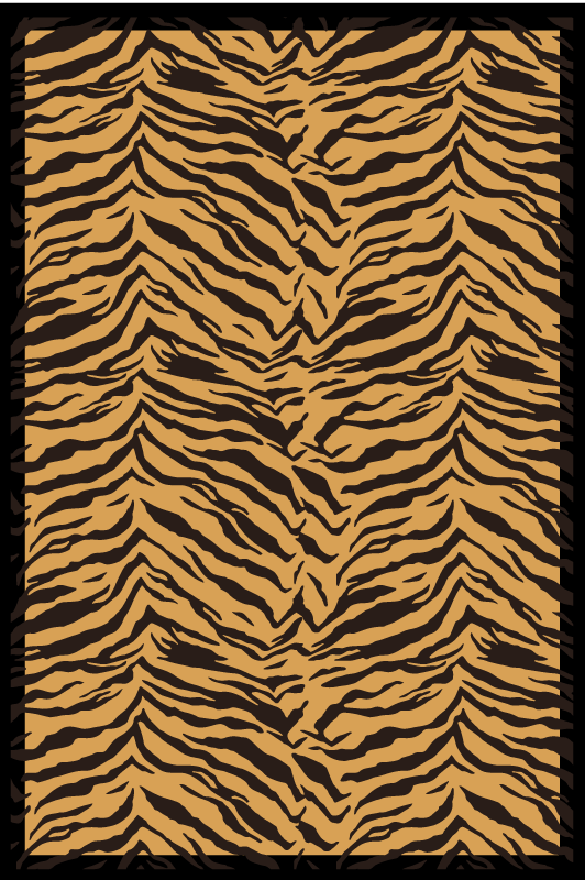 Vinyl teppich tiermuster tigerstreifen muster - TenStickers