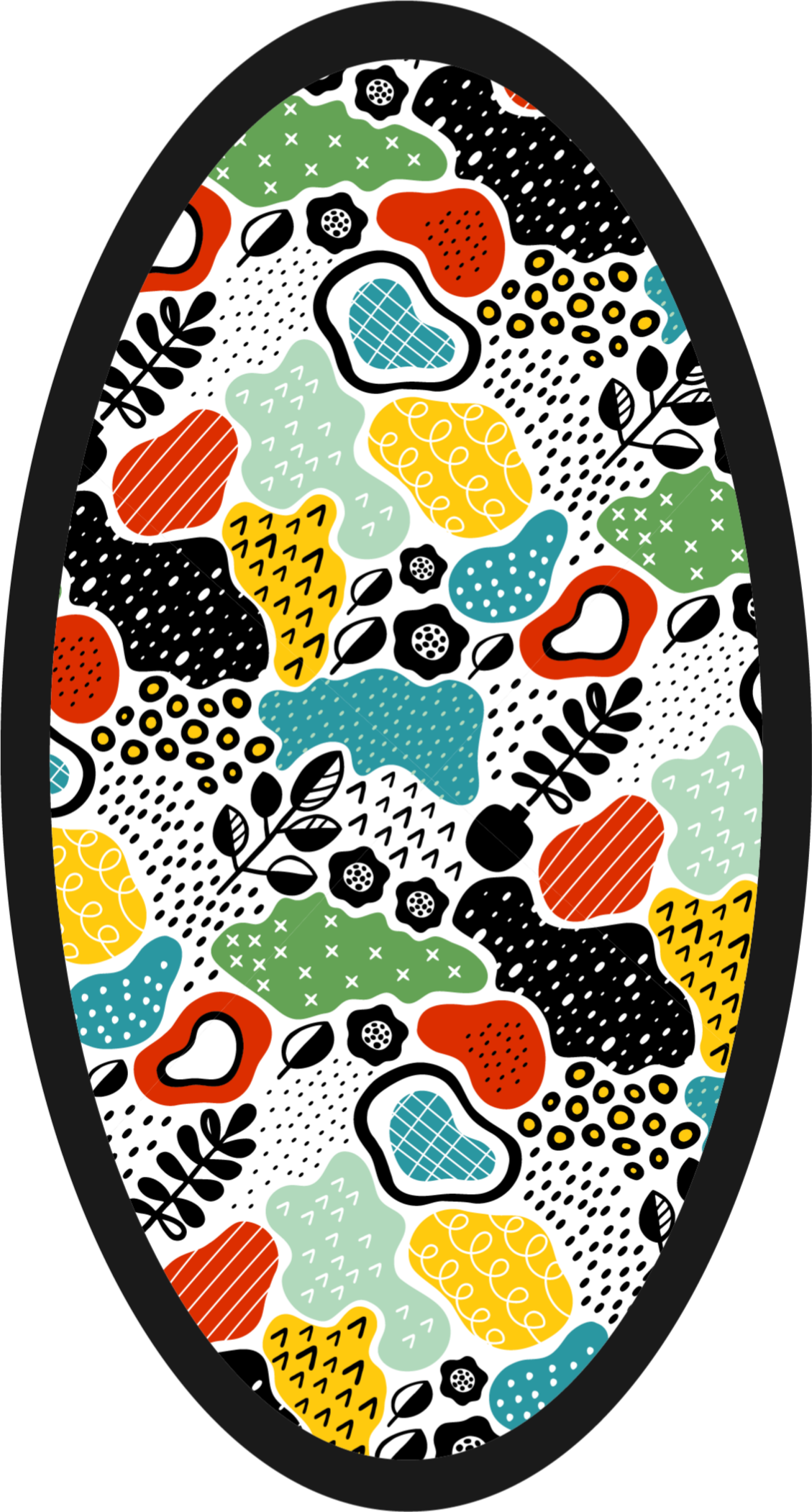 Vinyl Teppich Natur buntes naturmuster - TenStickers