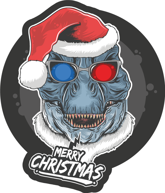 Vinyl Teppich Weihnachten festliche monster-jubelstimmung - TenStickers