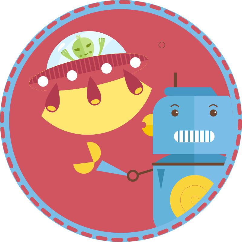 Vinyl Teppich Kinder u-boot-roboterspiel - TenStickers