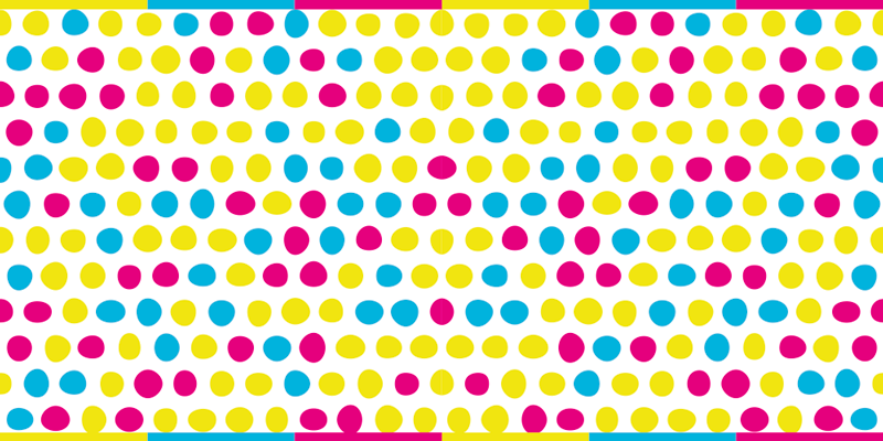 Vinyl Teppich gestreift polka-dot-anordnung - TenStickers