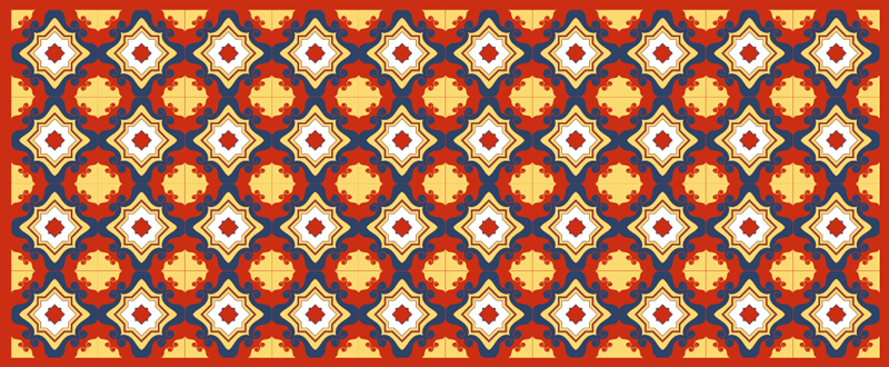 Vinyl Teppich Mosaik komplizierter mosaikläufer - TenStickers