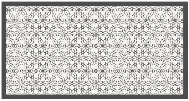 Vinyl Teppich Blumen läufer mit blumenmuster - TenStickers