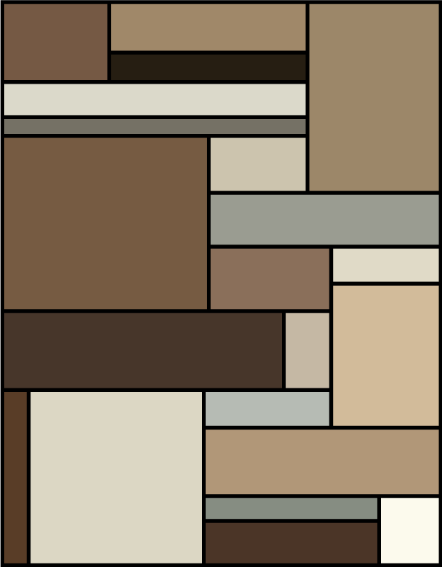 Vinyl Teppich modern zeitgenössische geometrische schichten - TenStickers