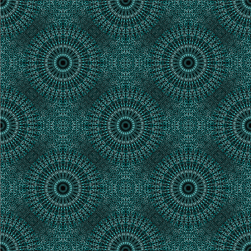 Vinyl teppich mandala strahlen des mandalas - TenStickers
