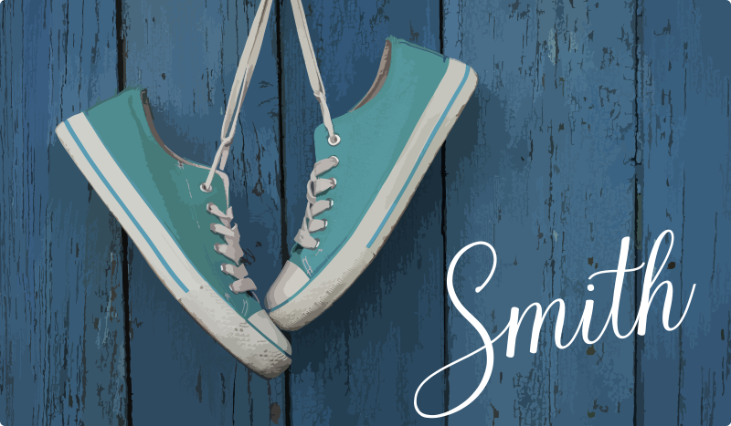 Vinyl Teppich Textur personalisierung von turnschuhen - TenStickers