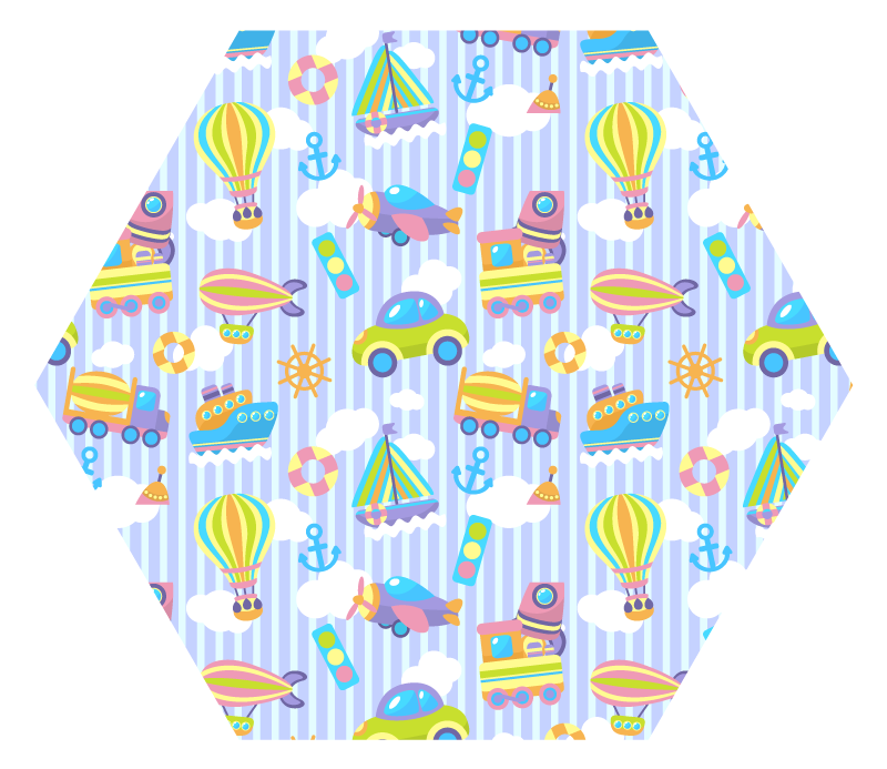 Vinyl Teppich Kinder kindheitsbilder - TenStickers