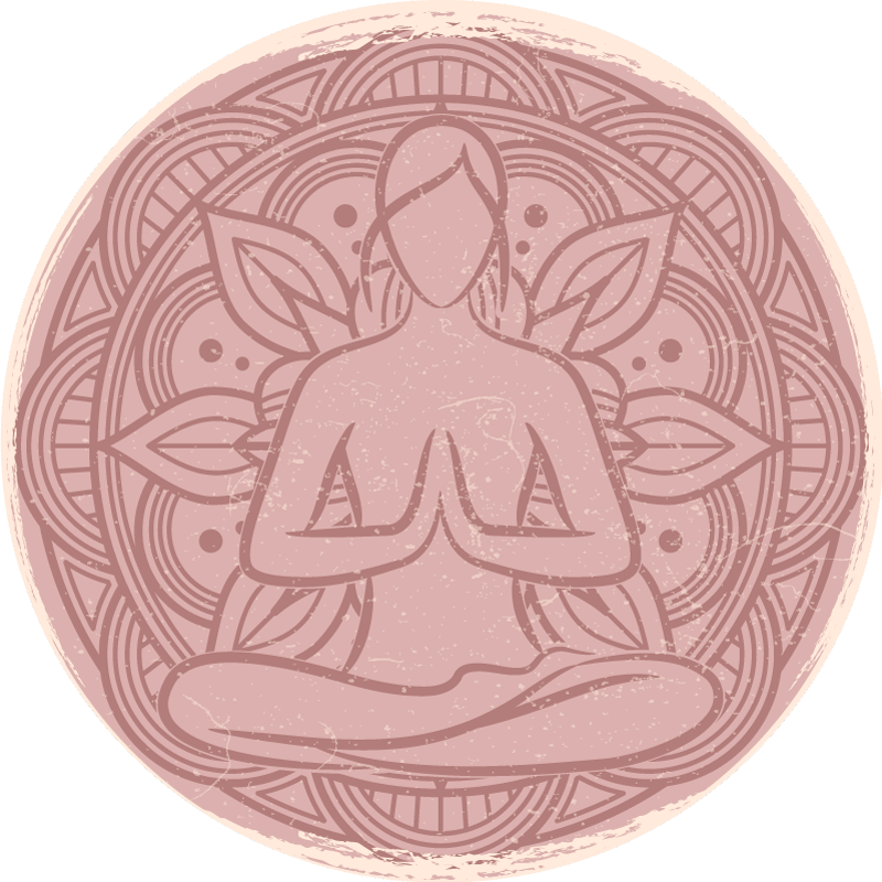 Vinyl teppich mandala für meditative momente - TenStickers