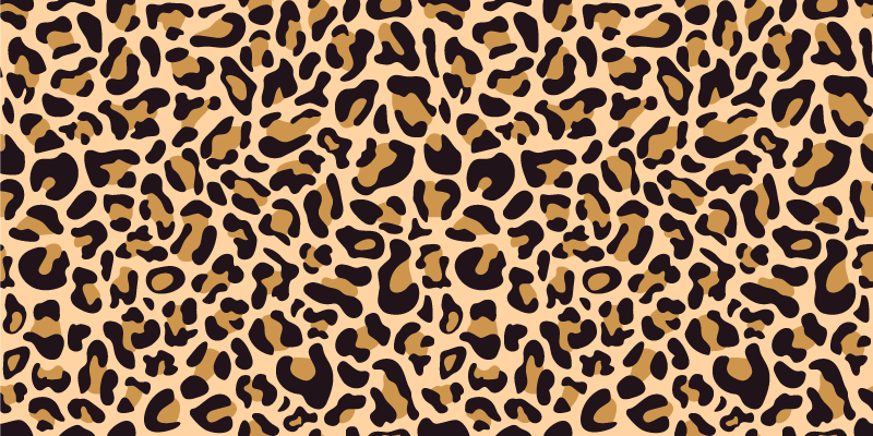 Vinyl Teppich Tiermuster Leopardendruck - TenStickers