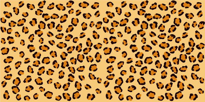 Vinyl Teppich Tiermuster leopardenflecken - TenStickers