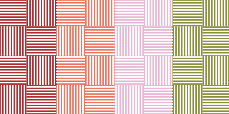 Vinyl Teppich gestreift gestreifte farbblöcke - TenStickers