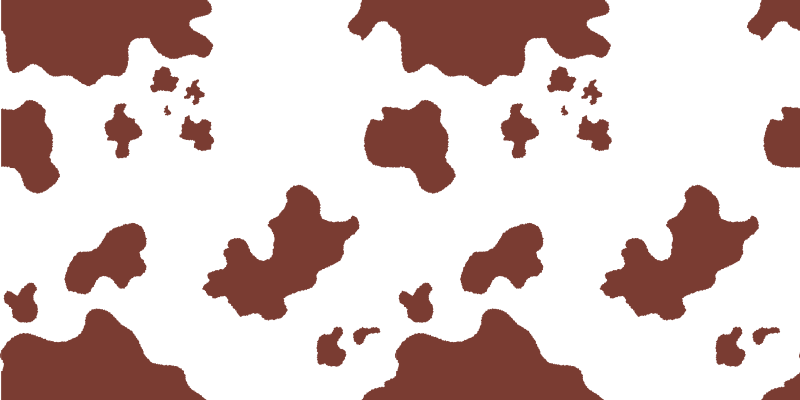 Vinyl Teppich Tiermuster kuhfellflecken - TenStickers