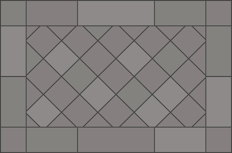 Vinyl Teppich Fliesenoptik gekachelte geometrie - TenStickers