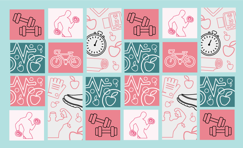 Vinyl Teppich Schlafzimmer verspielte Zeichnungen - TenStickers