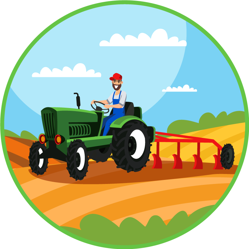 Vinyl Teppich Kinderzimmer Landwirtschaft - TenStickers