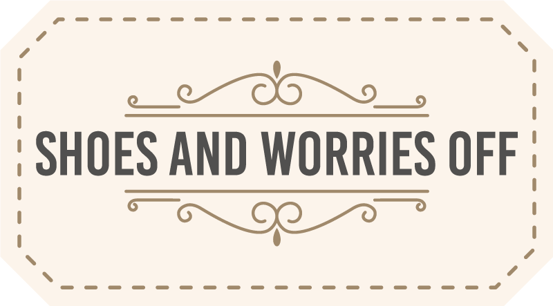 Vinyl Teppich Spruch schuhe sorgen aus - TenStickers