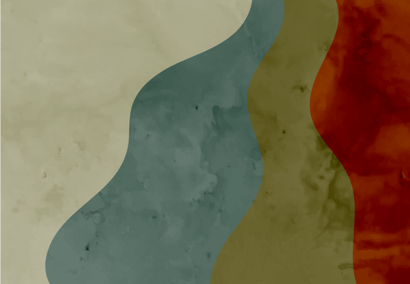 Vinyl Teppich Wohnzimmer abstrakte wellenmuster - TenStickers