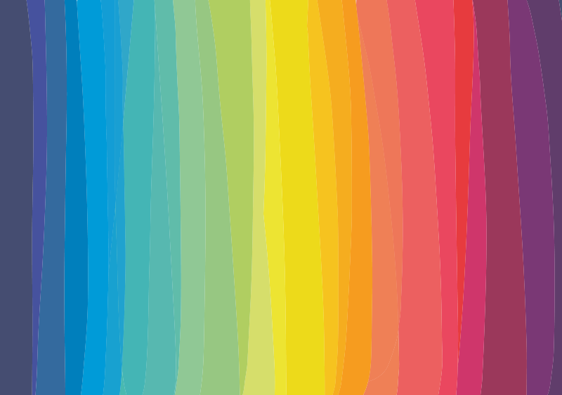 Vinyl Teppich gestreift bunte farbverlaufsstreifen - TenStickers