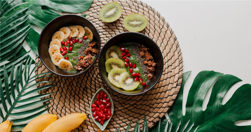 Vinyl Teppich Küche tropische obstschalen - TenStickers