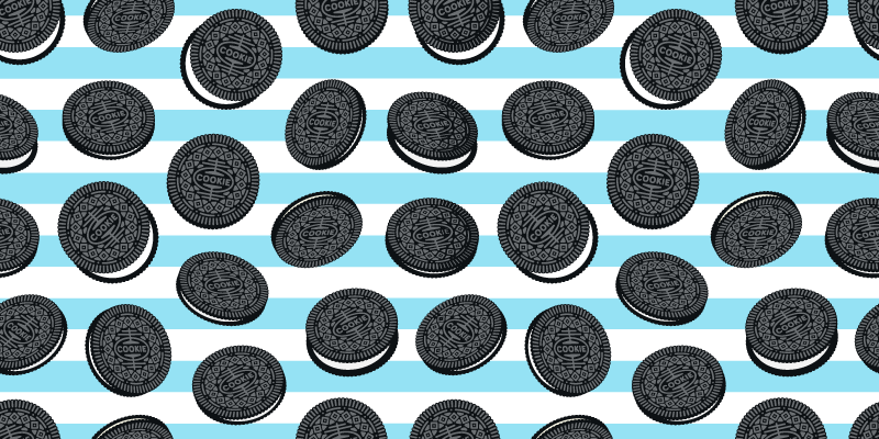 Vinyl Teppich Küche Oreo-Streifenmuster - TenStickers