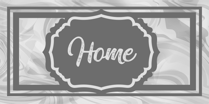 Vinyl Teppich Eingang graue begrüßungsphrase - TenStickers