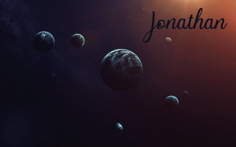 Vinyl Teppich Jugendzimmer himmlisches design mit namen - TenStickers