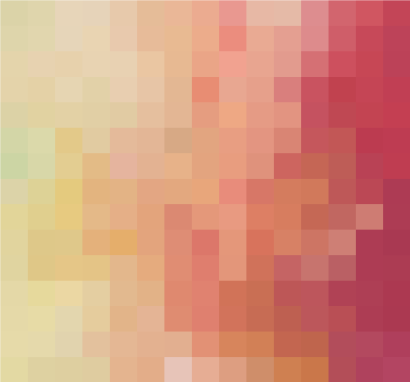 Vinyl Teppich geometrisch rotes block-farbverlaufsmuster - TenStickers