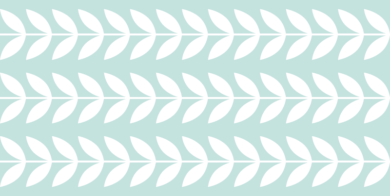 Vinyl Teppich Natur blattgrünes muster - TenStickers