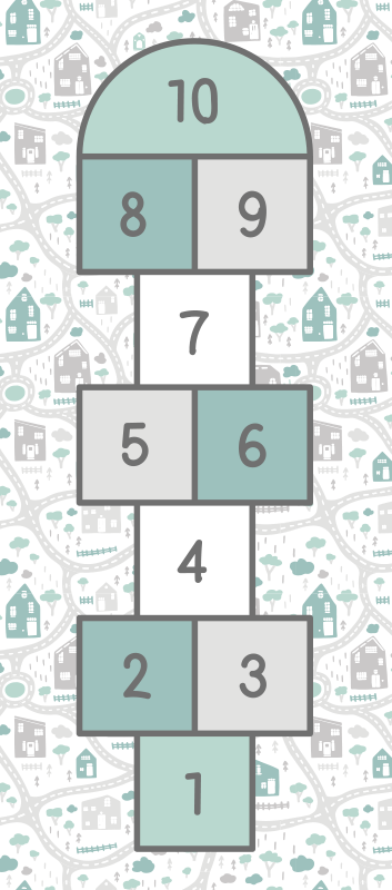 Vinyl Teppich Kinderzimmer spiel Spielplatz Design - TenStickers