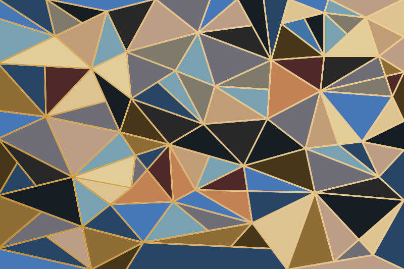 Vinyl teppich geometrisch mit dreiecks-motiv - TenStickers