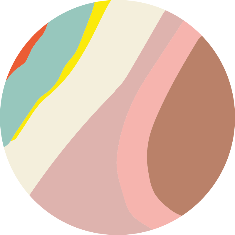 Vinyl Teppich rund sanfte farbströmungen - TenStickers