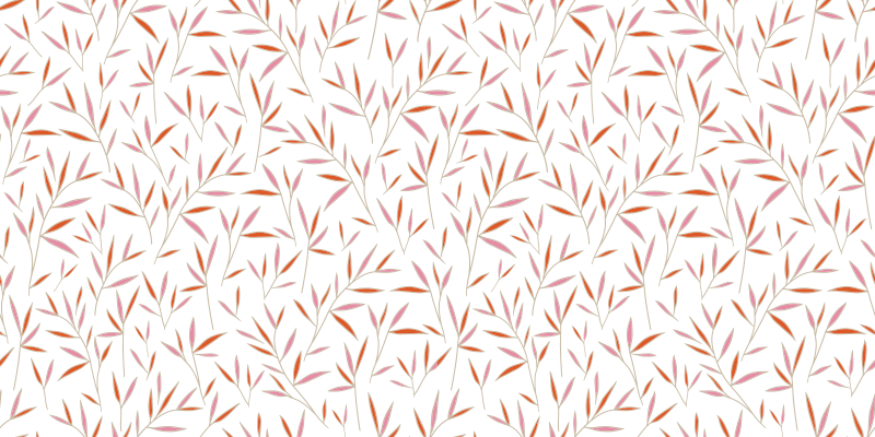 Vinyl Teppich Blumen zartes blattmuster - TenStickers