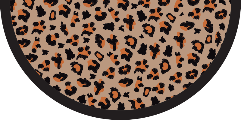 Vinyl Teppich Tiermuster auffälliges leoparden-design - TenStickers