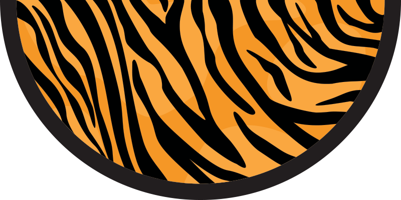 Vinyl Teppich Tiermuster tigerstreifen-design - TenStickers