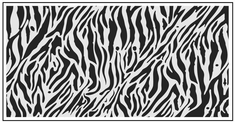 Vinyl Teppich Tiermuster zebrastreifen gemustert - TenStickers