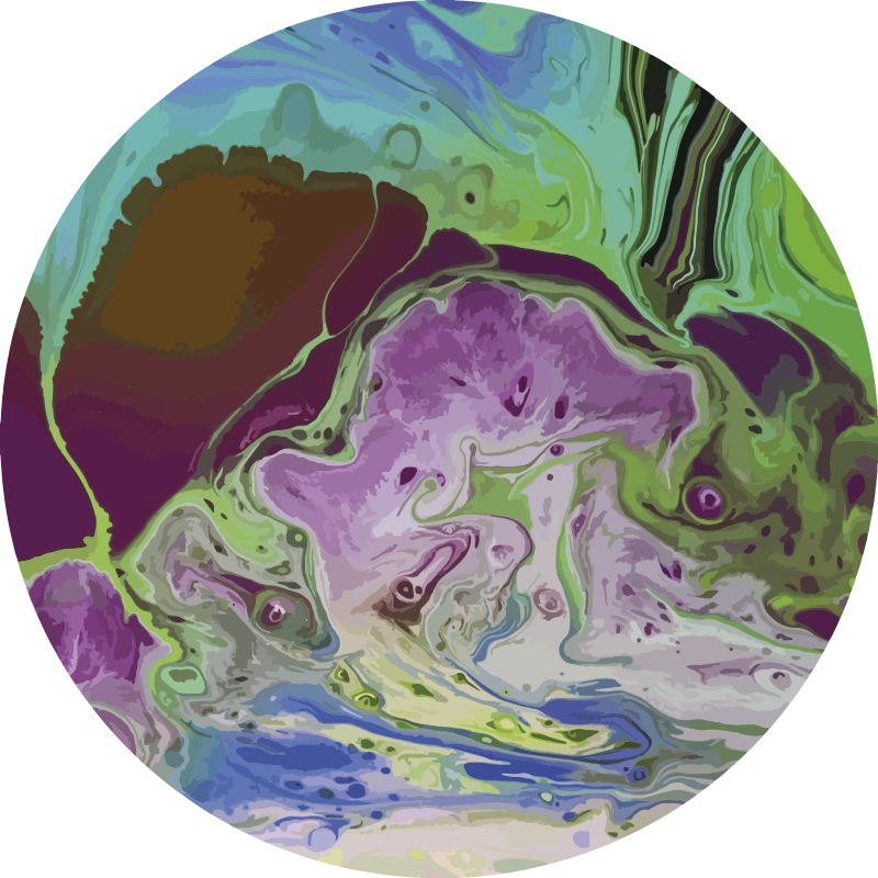 Vinyl Teppich Textur wirbelnde farbmuster - TenStickers