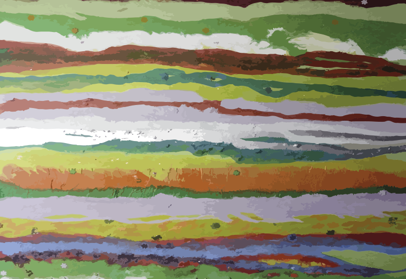 Vinyl Teppich gestreift lebendige farben - TenStickers