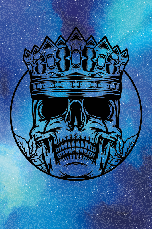 Vinyl Teppich Textur königliche schädelkunst - TenStickers