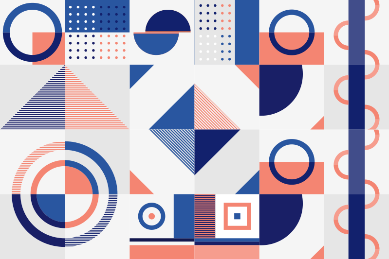 Vinyl Teppich geometrisch moderne formen - TenStickers