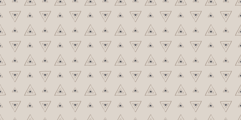 Vinylteppich geometrisch Beige nordische dreiecke - TenStickers