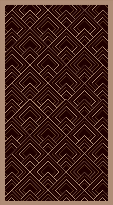 Vinyl Teppich Schlafzimmer schwarze komposition - TenStickers