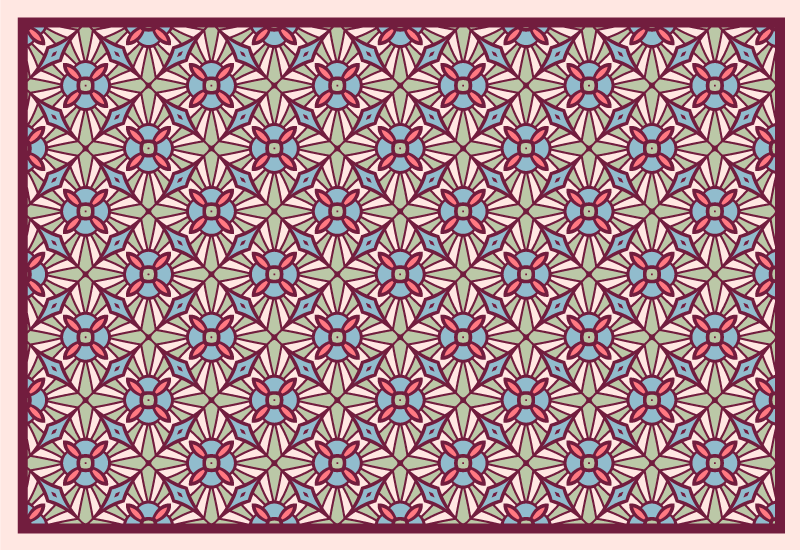 Vinylteppich Mosaik Camelot-teppich - TenStickers