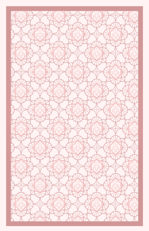 Vinyl Teppich Baby florale geometrie - TenStickers