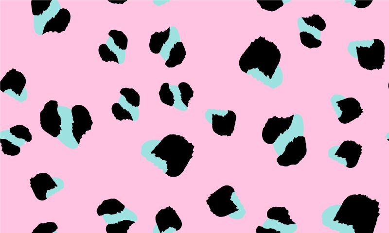 Vinyl Teppich Tiermuster kräftige leopardenflecken - TenStickers